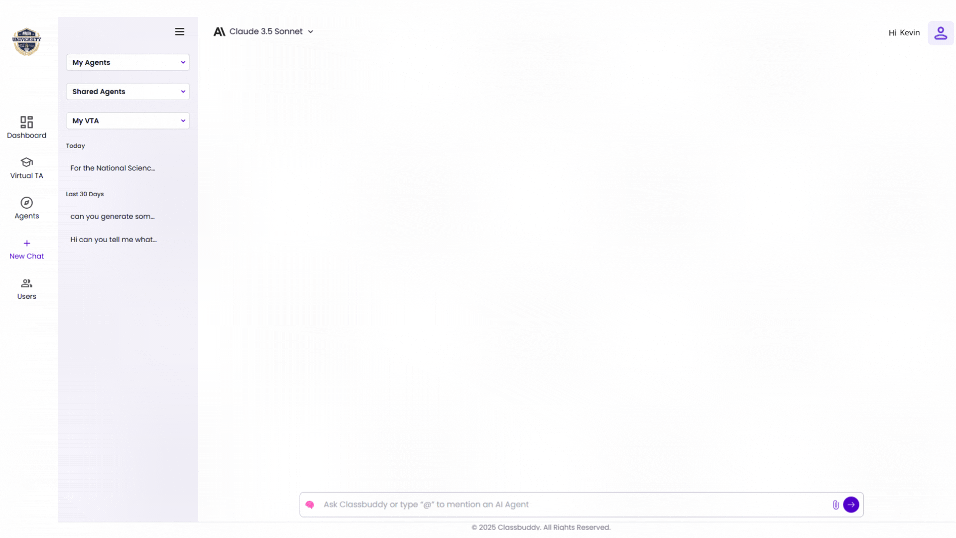AI agent builder for universities